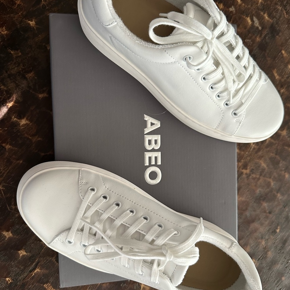 ABEO Jumpstreet White Leather Sneakers